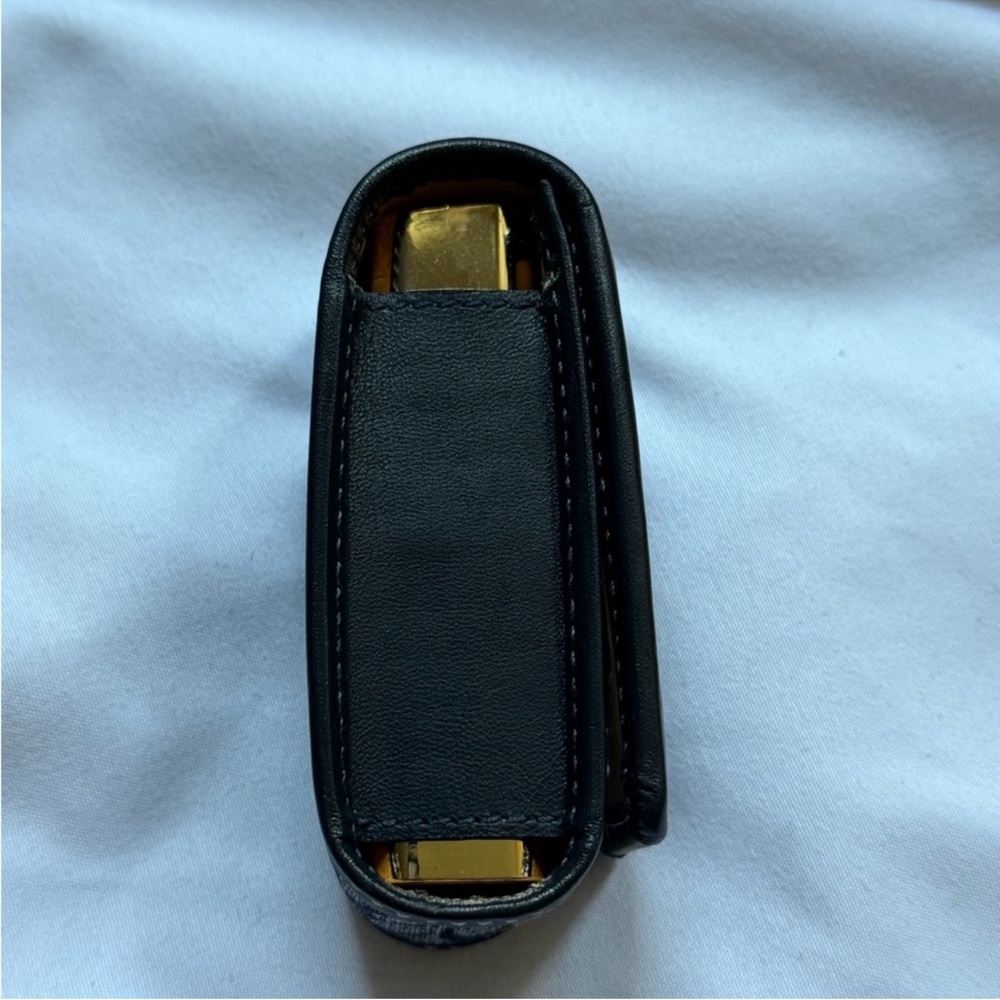 🖤Rare Vintage Coach Lipstick Case with Mirror Black Signature Canvas - Picture 9 of 10